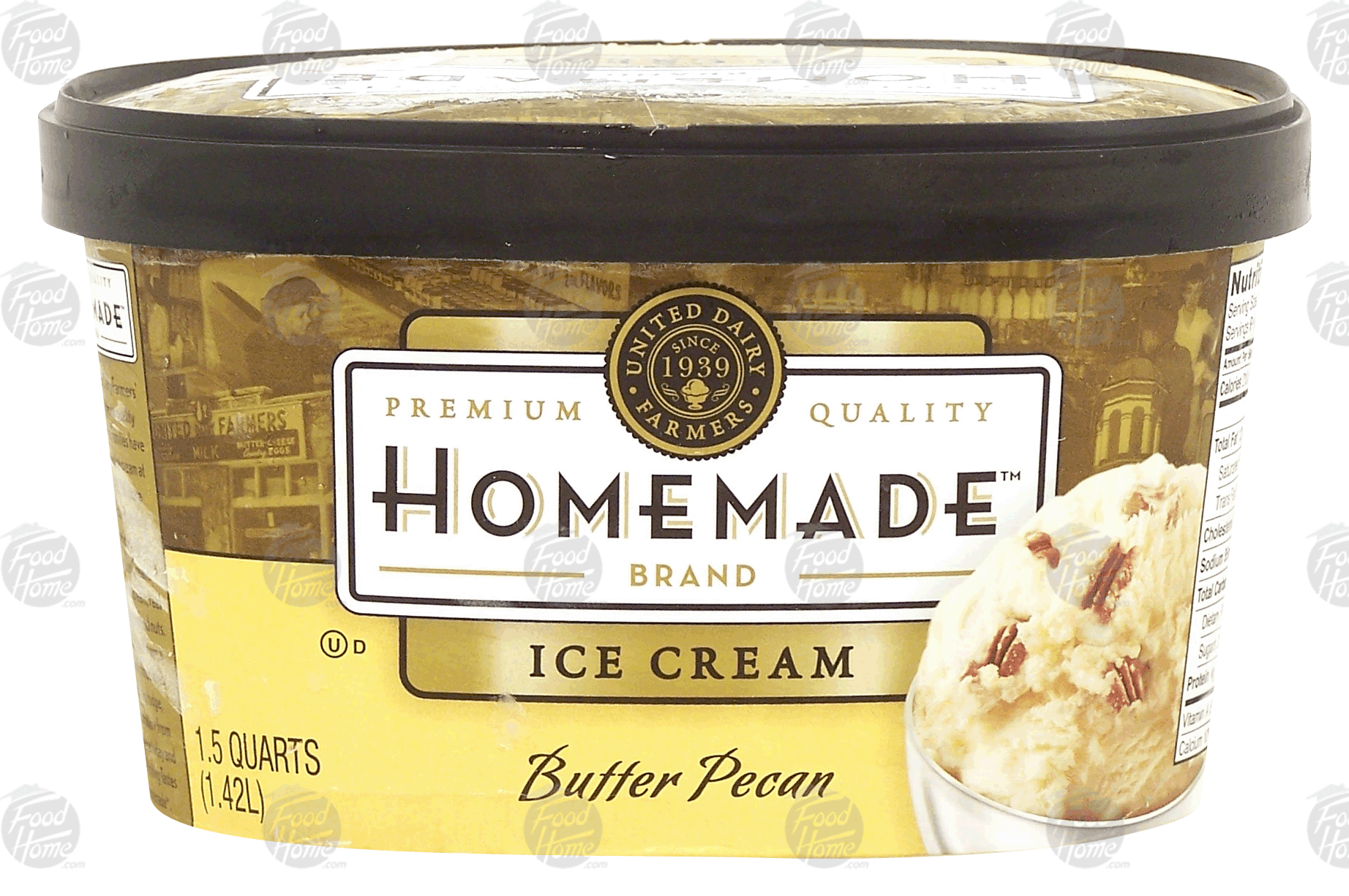 Homemade  butter pecan ice cream Full-Size Picture